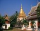 Thailand: Ubosot (ordination hall), ho trai (library), chedi and viharn, Wat Chiang Man, Chiang Mai